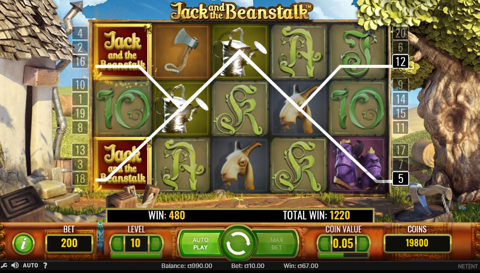 Jack and the Beanstalk играть бесплатно в игровой автомат. 