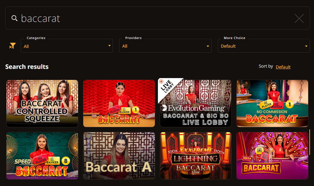 Карточная игра Баккара онлайн в казино. 