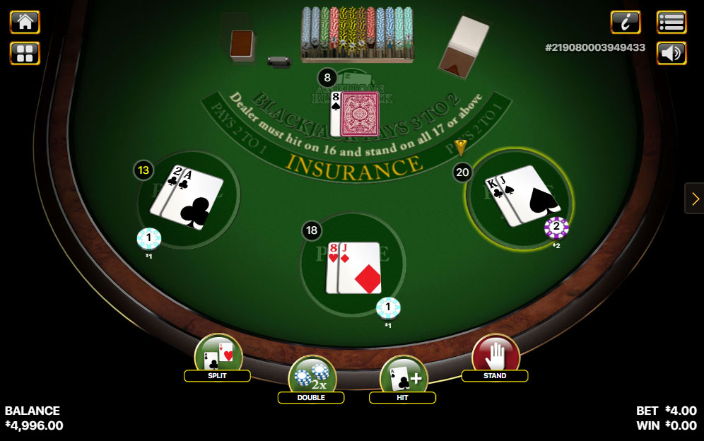 Блекджек игра в онлайн казино. 